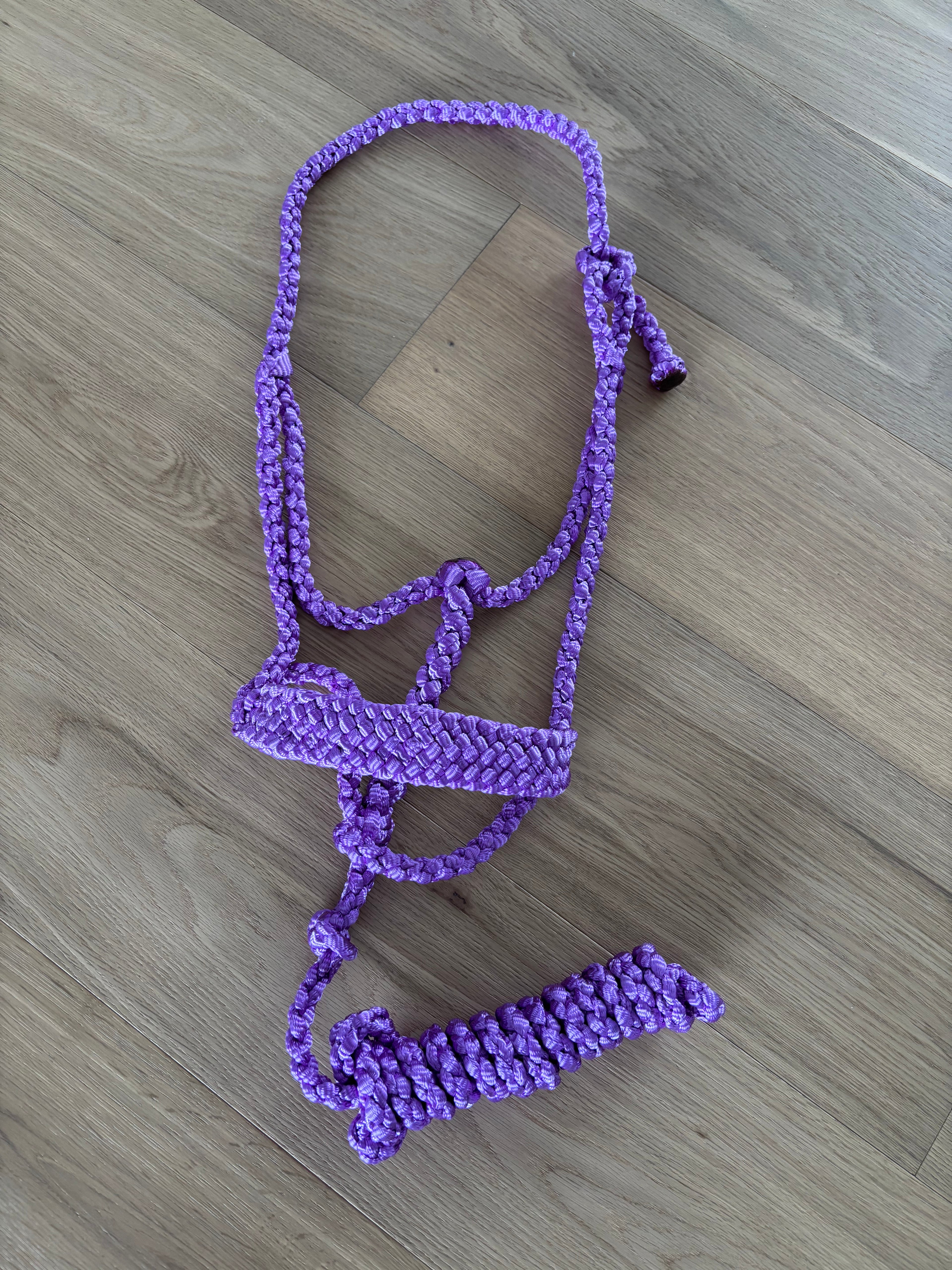 Custom Flat Braid Mule Tape Halter Without Hardware