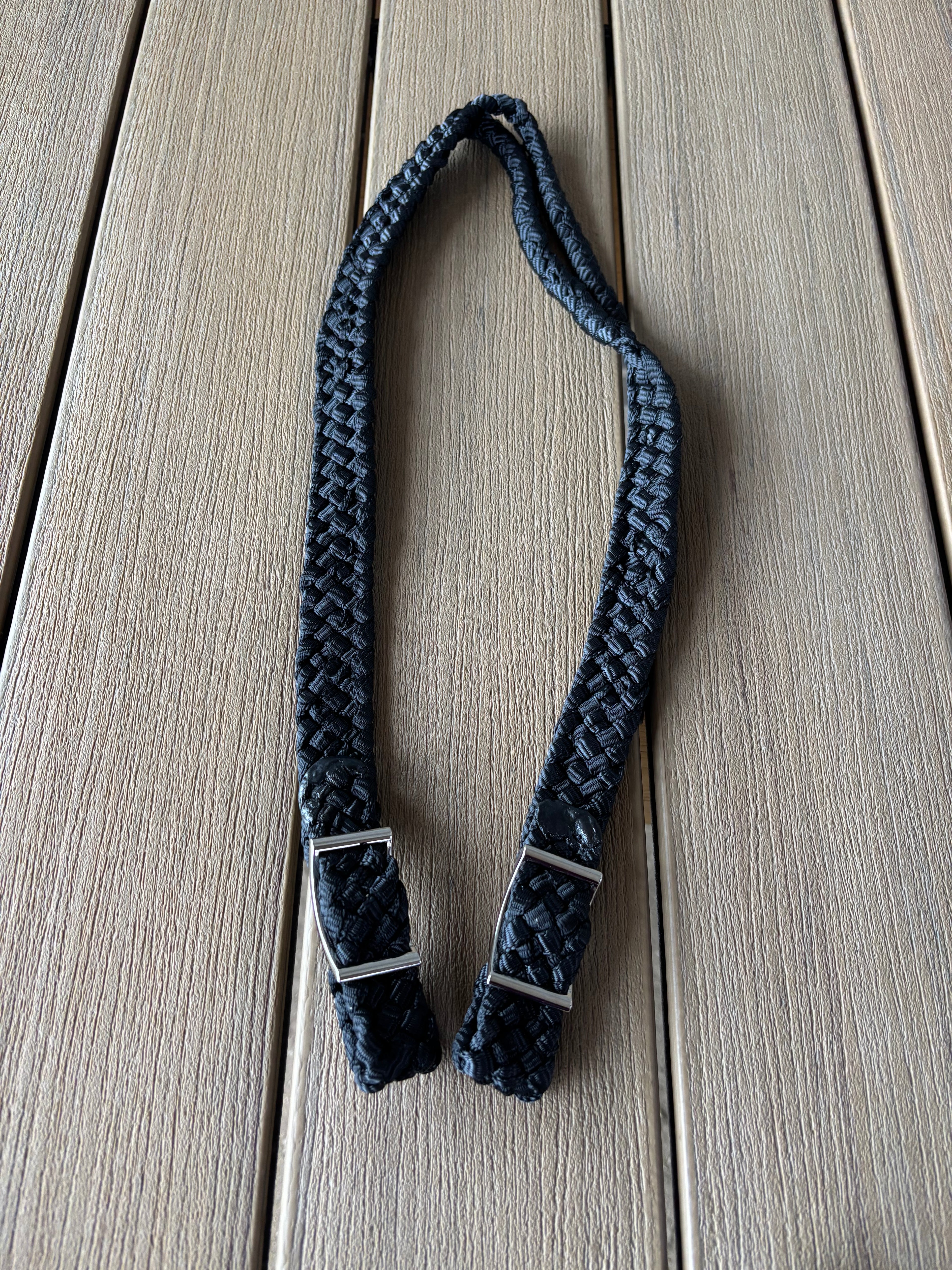 Black Breast Collar with Fringe and Matching Headstall