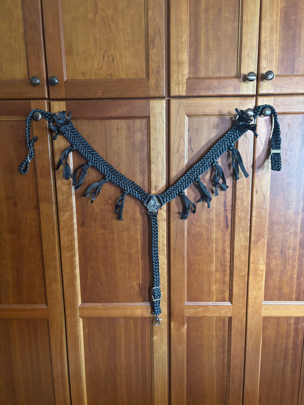 Custom Mule Tape Breast Collar With Fringe