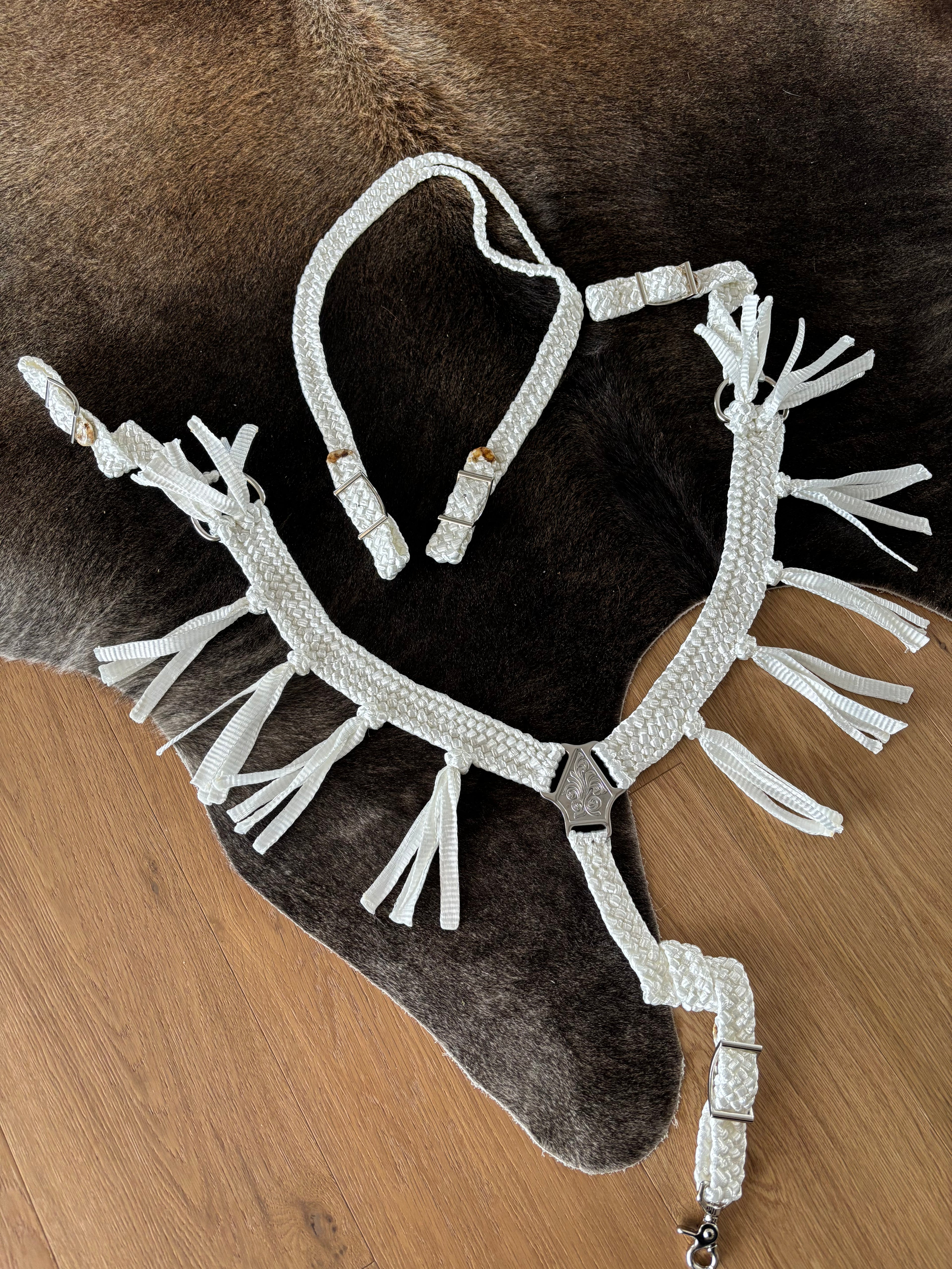 Custom Mule Tape Breast Collar With Fringe