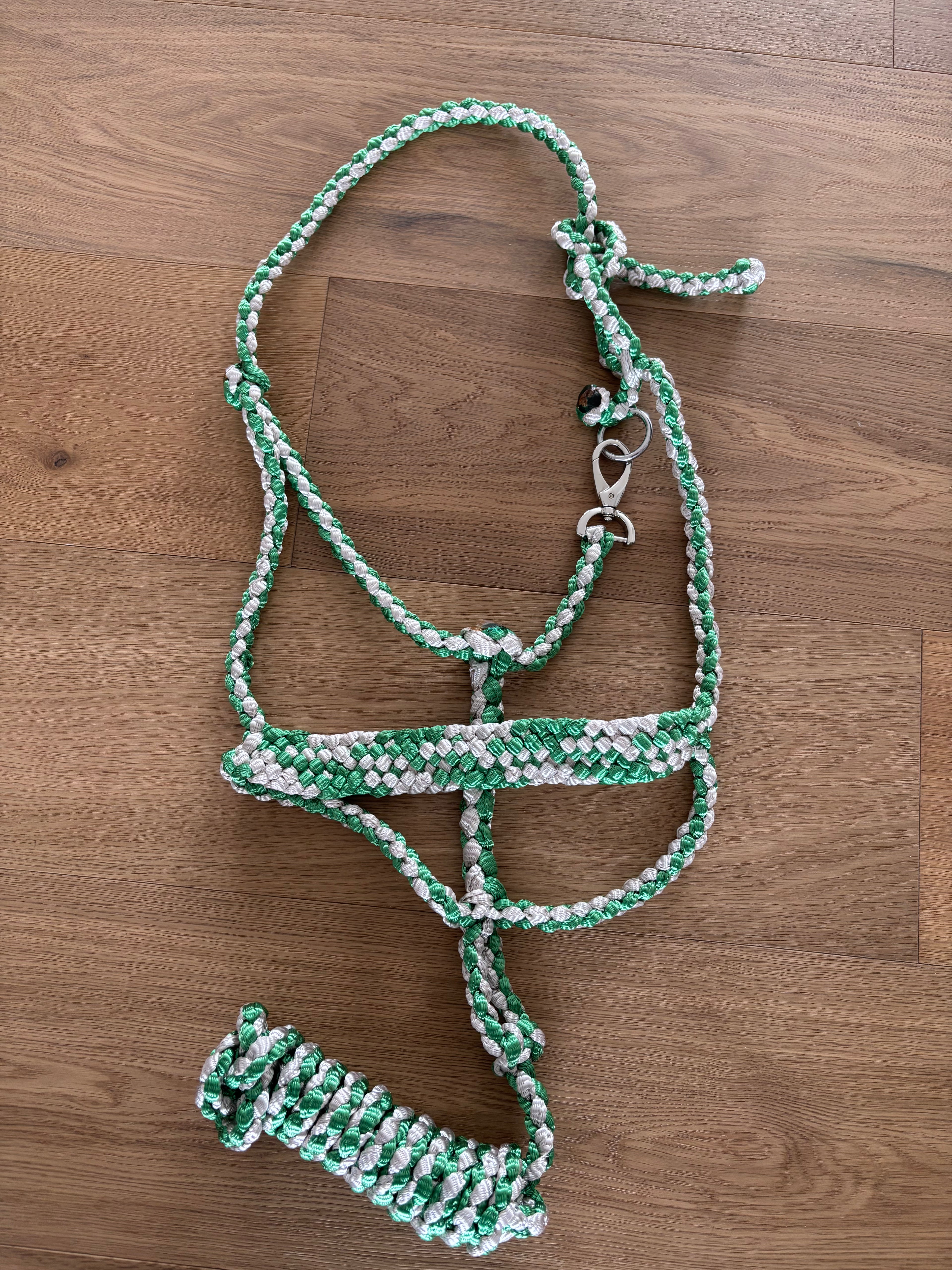 Custom Flat Braid Mule Tape Halter With Hardware
