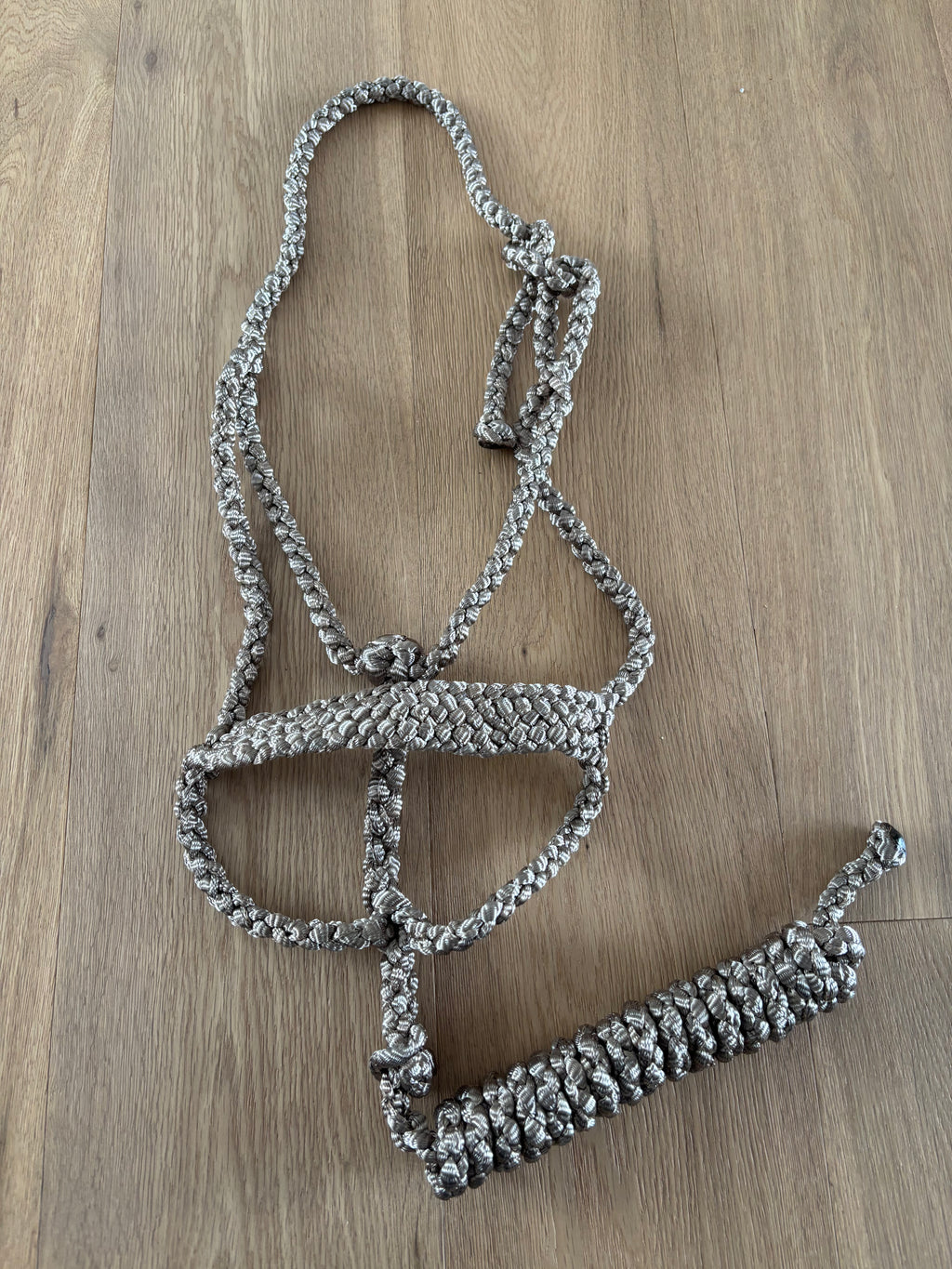 Custom Flat Braid Mule Tape Halter Without Hardware